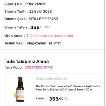 Gratis Ürün Teslim Problemi