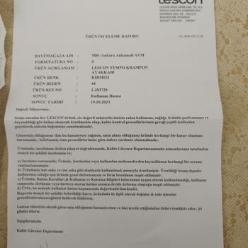 Lescon Kramponun Önü Açılması Ve Kullanıcı Hatası Verilmesi