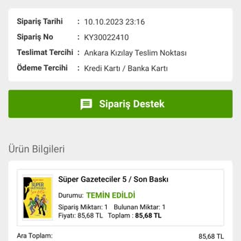 Kitapyurdu'ndan Teslim Alamadığım Sipariş