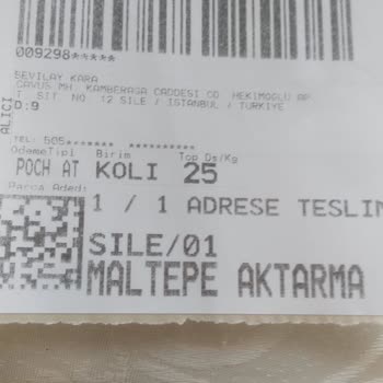 Şile Sürat Kargo Kata Teslimat Yapmamak İçin Elinden Geleni Yapıyor