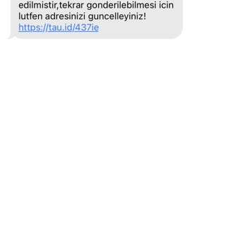 Yanıltıcı Kargonuz İade Edildi Mesajı