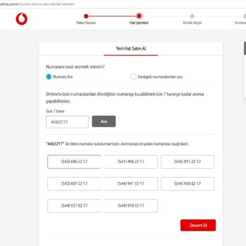 Vodafone Eski Hattımı Almak İstiyorum
