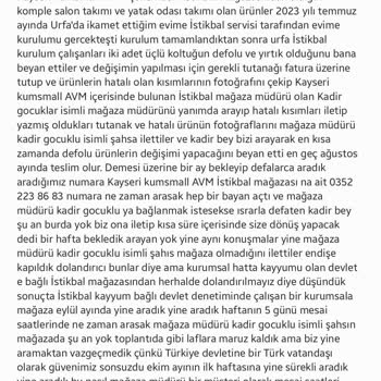 İstikbal Mağazasından Aldığım Ürünlerde Sorun Yaşıyorum!