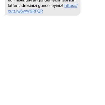 Kargo Adres Güncelleme Talebi
