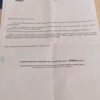 Skechers Ayakkabıyı Değişim Mağduriyeti