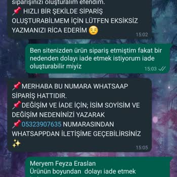 Aftorya Sitesinin İlgisizliği Ve İade Sorunu