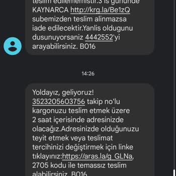 Aras Kargo Kargo Şikayet İlgisizlik