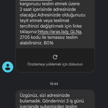 Aras Kargo Kargo Şikayet İlgisizlik