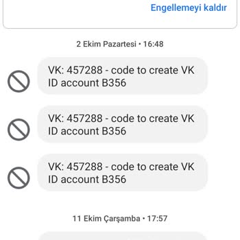 Vk.com Dan Bilgim Dışında Gelen Onay Kodu