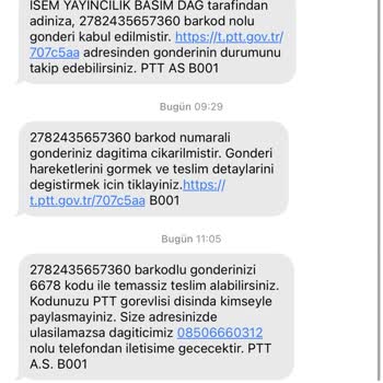 PTT Kargo Eve Gelmeden Evde Yoktunuz Diyor