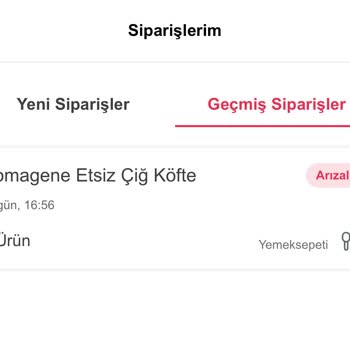 Yemeksepeti Parası Ödenen Ürünü Göndermiyor İade Yapmıyor