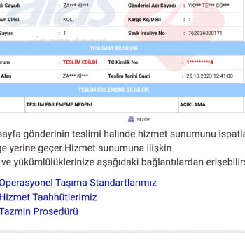 İlla Reklam Dağıtım Kozmetik Yanlış Gelen Sipariş