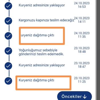 Aras Kargo / Teslim Edilmeyen Kargo
