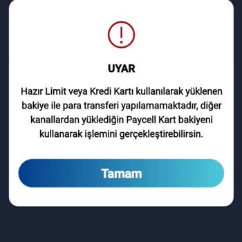 Paycell Transfer Hatası İade İstiyorum