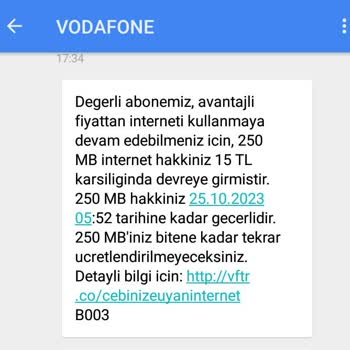 Vodafone Haksız Ücret Kesintisi