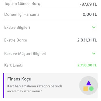 TEB Bankası Kredi Kartı İşlem Kısıtlaması