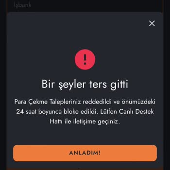 Betorspin Okunmayacak Kural Koyuyor Parayı Vermiyor Hesabım Bloke Oldu