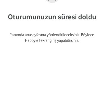 Vodafone Oturum Süresi Doldu