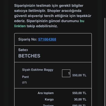 Betches Verdiğim Siparişin Hala Kargoya Verilmemesi
