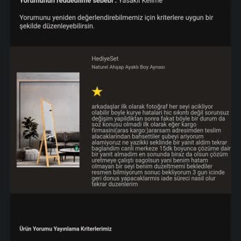 Trendyol Kusurlu Siparişte Yanlış Yönlendirme