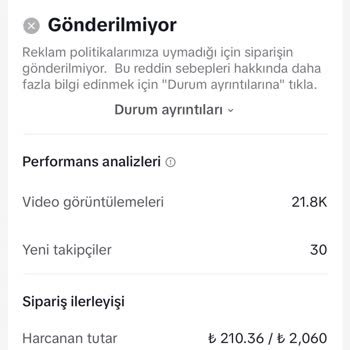TikTok Reklam İade Sorunu