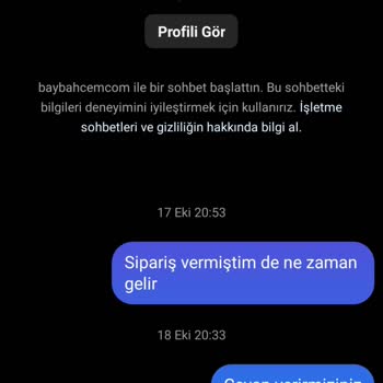 Bay Bahçem Ürün Gelmedi Ür