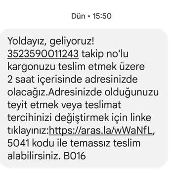 Aras Kargo Teslim Edilmeyen Ama Müşteri İstemedi Denilen Kargo