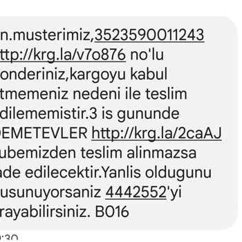 Aras Kargo Teslim Edilmeyen Ama Müşteri İstemedi Denilen Kargo