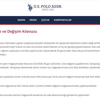 Us Polo Assn Müşteri Mağduriyeti