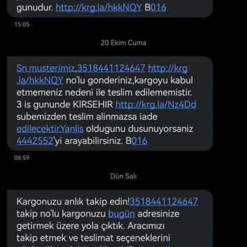 Aras Kargo Daireye Teslim Etmiyor