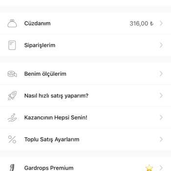 Gardrops Sipariş Ücretinin Eksik Yatması