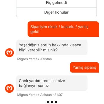 Migros Yemek Terra Pizza Siparişi Yanlış Geldi Ve Çözüm Merkezi İlgilenmiyor!