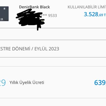 Denizbank Kredi Kartı Aidatı