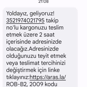 Aras Kargo Kargomun Eve Gelmeden Yanlış Tutanak Bildirilmesi