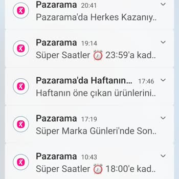 İş Bankası'nın Pazarama Uygulaması Bildirimleri Maximum Mobile Gelmesi