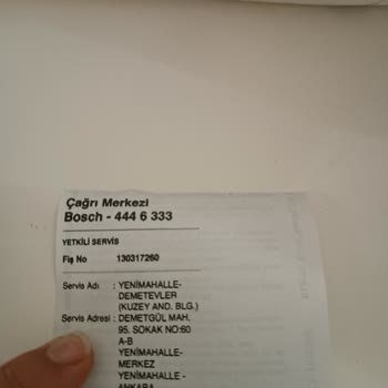 Bosch Yetkili Servis Yanlış Arıza Tespiti