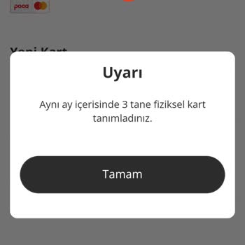 Poca Kartımı Uygulamadan Giremiyorum