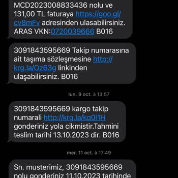 Aras Kargo'nun İletmediği Paket İle İlgili Yanlış Bilgi Vermesi