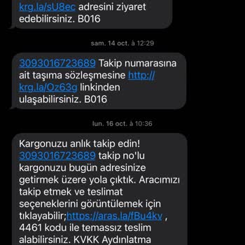 Aras Kargo'nun İletmediği Paket İle İlgili Yanlış Bilgi Vermesi
