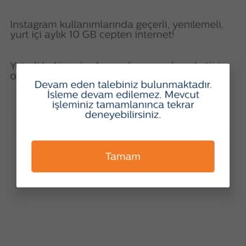 TeknosaCell Devam Eden İşleminiz Bulunmakta
