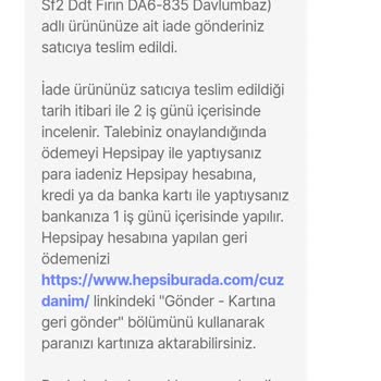 Hepsiburada Hasarlı Ürünü Teslim Almadığını Söylüyor