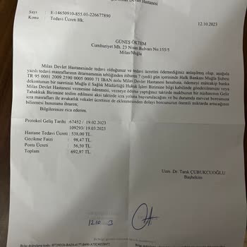 Milas Devlet Hastanesi Ücret Talebi SGK Ve Özel Sağlık Sigortası