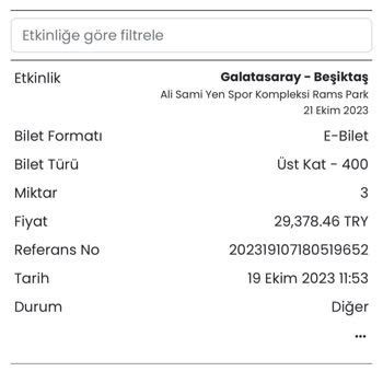Banabilet Com Satılan Biletlere Farklı Bilet Ve Yer Tesis Edilmesi