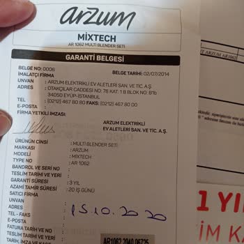 Arzum Mixtech Multi Blender Seti-Ar1062 İşlem Hazne Kapağı Ve Bıçak
