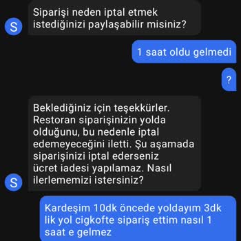 Getir Siparişim 1 Saat Oldu Müşteri Temsilcileri İptal Etmiyor!
