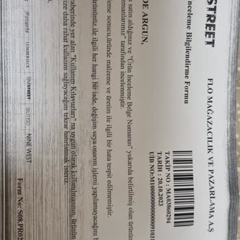 In Street Puma Marka Spor Ayakkabımda Sorun Yaşadım