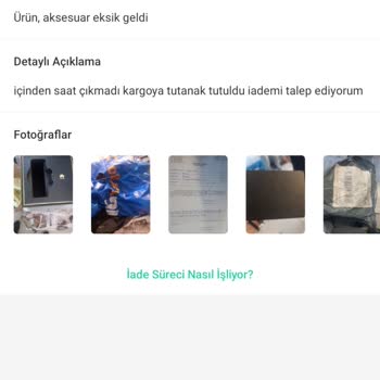 Dolap Uygulaması Üzerinden Ürünüm Kayboldu Hem De Ücretini Alamadım