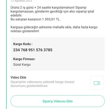 Dolap Uygulaması Üzerinden Ürünüm Kayboldu Hem De Ücretini Alamadım