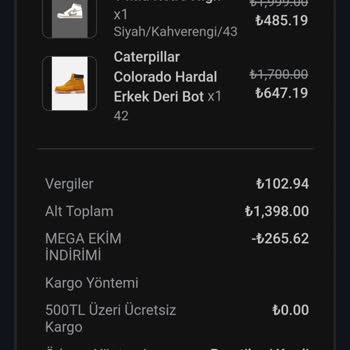 Lobbeco Ayakkabı Siparişiyle İlgili Sorun