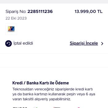 Teknosa Para İadesi Yapmıyor